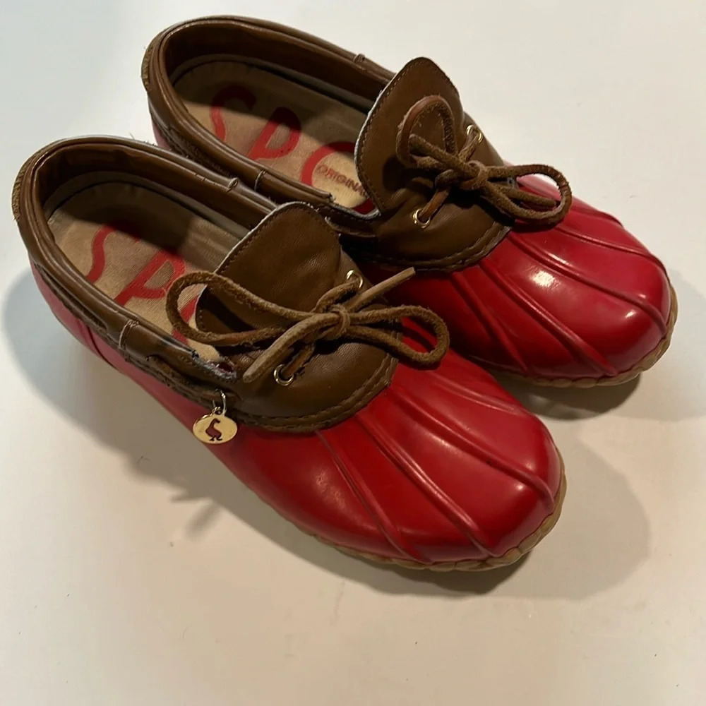 Vintage Sporto - duck boots,‎ red, 7